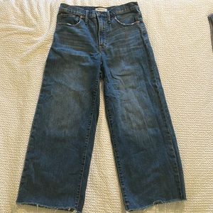Madewell wide leg crop size 28
